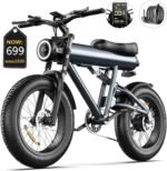 Electric Bike for Adults, 750W Motor (Peak 1000W), 48V 17.5Ah Removable Battery Ebike for Adults, 30Mph Max 55Mile Long Range Electric Bicycle for Commuting, Outdoors, Travel, Shopping