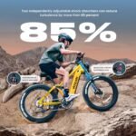 VITILAN T7 Electric Bike for Adults Fat Tire Ebike 750W BAFANG Motor 20AH Removable Sam-Sung Battery 26 Inch Mountain 28MPH Electric Bicycle Full Suspension Shi-Mano 8 Speed - Image 5