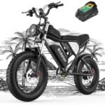 YVY Electric Bike for Adults, 20"x4.0" Fat Tire Dirt Ebike, 1000/2000W Brushless Motor - 48/52V 15/20/40Ah Removable Battery, Up to 25-37MPH/50-180 Miles, 7 Speeds, Hydraulic Suspension, Disc Brakes