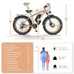 2000W Dual Motor Ebike 35 MPH,26" Fat Tire Electric Bike for Adults,48V 23AH Removable Battery,All Terrain Adult Electric Bicycles,85 Mile E Bike Lockable Suspension,Hydraulic Disc Brake - Image 6