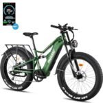 1800W Electric Bike for Adults, 48V 25Ah Samsung Cells Battery Max Range 105Miles & 35MPH Electric Bicycle, 26''×4.0" Fat Tire Ebike, Full Suspension Off Road Beach Commute Mountain E-Bike, UL 2849