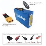 Electric Bike Battery 48V 52V 15AH 20AH Waterproof Lithium Ion Battery Electric Bike Battery fit for 1000W 750W 500W Bike Motor, with Charger, BMS Protection Plate (48V 20AH) - Image 3