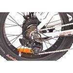 DJ Folding Bike Step Thru 750W 48V 13Ah Power Electric Bicycle, Pearl White, LED Bike Light, Suspension Fork and Shimano Gear - Image 7