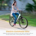 Peak 1000W Electric Commuter Bike,CITYRANG 2.0 48V 720Wh15AH Max 65 Miles 26In Large Tires Electric Bicycles for Adults Women Men,Pedal Assist,Built-in Battery,7-Speed, Max 25MPH Cruise Control Ebikes - Image 7