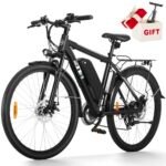 ZNH Electric Bike for Adults, 350W Ebike Full Suspension 26'' Electric Mountain Bike 36V/48V 13Ah Removable Battery, E Bike 7-Speed