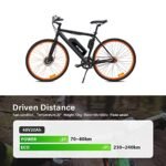 Yose Power Ebike Battery 36V 13Ah 17.4Ah/48V 13Ah 20Ah/52V 13Ah 15Ah Down Tube Battery for 200-1500W Motor, Electric Bicycle Lithium-Ion Battery, Safe Lock, Led Indicator Light, with Base and Charger - Image 7