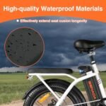 SENADA Electric Bike for Adults, 20 x 3.0 Fat Tire Folding Electric Bicycle, 750W Peak Foldable Ebike 25MPH 65Miles Range, Dual Suspension & 7-Speed with Rear Seat Cushion - Image 5