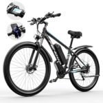 Electric Bike for Adults with 1000W Peak Motor 27.5" Electric Bicycles 48V15AH Removable Battery Ebike,32MPH Mountain Bike 21 Speed Ebikes,Front Suspension Electric Bikes