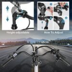 ANCHEER Electric Bike for Adults, 500W Peak Motor Step-Thru Cruiser Bike with 48V/10.4AH Battery, 3.5H Fast Charge, Up to 60 Miles, 7-Speed, 26" City Commuter Ebike for Adults - Image 6