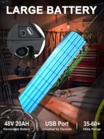 HAOQI Electric Bike for Adults, 26" x 4.0 Fat Tire Ebike, 750W Brushless Motor Mountain Bike with 48V 20AH Removable Battery, Electric Bicycle with 7 Speed to 28MPH… - Image 2