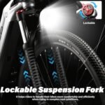 E·Bycco 29'' 1000W Motor Electric Bike for Adults 32MPH with 48V 17.5AH Battery Up to 65 Miles 7Speed Mountain Ebike, Pedal Assist Throttle Class 3 Electric Bicycle for Commuter E Bike - Image 4