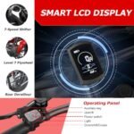 Ebikes Electric Bike for Adults,12.5Ah/18.2Ah Battery 40-90Km Range,1000W/1200W Motor Hidoes E Bike for Adults Electric Mountain Bike for Mens,20"/26" Fat Tire Electric Bike 7-Speed - Image 4