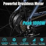 E·Bycco Electric Bike for Adults, 29” 750W, 48V 17.5AH Battery, 33MPH &65Miles Long Range Electric Mountain Bike, 7-Speed Pedal Assist Throttle E-Bike, Waterproof Commuter Electric Bicycle for Men - Image 2