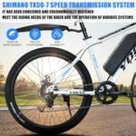 SUDOO YOCLE 26" Electric Bike for Adults with 288Wh 36V 8AH Removable Battery, 40Miles 20MPH Electric Mountain Bike with 350W Brushless Motor, Ebike Light Weight, Electric Bicycles with 7-Speed - Image 5