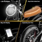 Auloor S4 Electric Bike,2000W Motor(3000W Peak) with 48V 25Ah Battery,70+ Miles Long Range, 30Mph Fat Tires Ebike, All-Terrain, Ideal for Commuting, Off-Road, Unisex E-Bike - Image 6