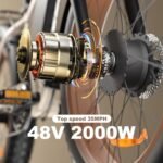 Electric Bike for Adults,2 * 1000W Dual Battery e Bike 48V 23AH with Hydraulic Shock Absorber 35MPH,26”x4” Fat Tire Electric Bicycle for Snow Beach Mountain Off Road Commuter - Image 4