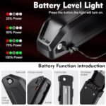 48V eBike Battery 20Ah Lithium-ion Battery for Electric Bike, Integrated with 30A BMS and USB-A Port, Charger Included - Image 2