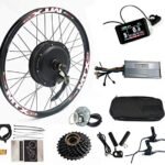 Color Display, Electric Bike Conversion Kit 52V 2000W Rear Motor Wheel Bicycle Kit with Sine Wave Controller, 7 Speed flywheel (700C)