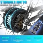 ANCHEER Electric Bike for Adults, [Peak 750W Motor] Electric Mountain Bike, 26" Sunshine Commuter Ebike, 55 Miles 22MPH Electric Bicycle with 48V/374Wh Battery, LCD Display, 21Speed, Front Suspension - Image 2