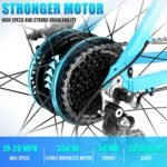 ANCHEER 350W Electric Bike 27.5'' Adults Electric Commuter Bike/Electric Mountain Bike, 48V Class 2 Ebike with 10.4Ah Battery, LCD Display, 21/24 Speed Gears - Image 4