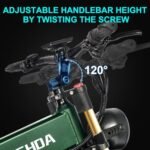 Electric Bike 40AH Fold Ebike - 48V 30MPH 1000W Electric Bicycle Mountain E Bike with 2 * 20AH Battery, 140 Miles Long Range 26 * 4 inch Fat Tire e Bike for Adult Electric - Image 6