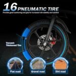 TESORO Folding Electric Bikes for Teens - 16" Electric Mini Bike, 20MPH Ebike with 450W Motor, 36V Lithium-ion Battery,LCD Display,Dual Suspension,Foldable Electric Bicycle for Adults 13+, UL 2849 - Image 3