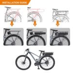 Accolmile Ebike Battery for Bike Motor : 48V 17.5Ah Rear Luggage Rack Battery with Charger & BMS, for 1000W 750W 500W Mid Hub Motor Electric Bicycle Conversion Kit - Image 6