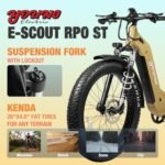E-Scout PRO, Hunting 750W (Peak 1000W) Young Electric Bike for Adults, 48V/20Ah Battery 3A Fast Charger, Up to 80Mi 28MPH, 26''x4.0'' Fat Tire Mountain Snow Beach Off-Road Ebike - Image 4