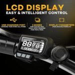 EK4 Max Electric Bike, 20.8 Ah Super Battery Ebike, Peak 1160W Premium Power Motor E Bike, Up to 30MPH and 100 Miles, 7-Speed 20" Fat Tire All Terrain Electric Bike for Adults - Image 4