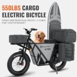 Riding'times GT53 Electric Cargo Bike for Adults 550LBS, 2000W Cargo Ebike, 1123WH Removable Battery, Dual Hydraulic Brakes, NFC Unlock, for Commuting, Shopping, Camping, Hunting, Fishing - Image 2