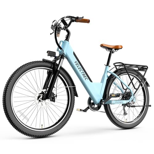 Version 1.0.0 Peak 1000W Electric Commuter Bike,CITYRANG 2.0 48V 720Wh15AH Max 65 Miles 26In Large Tires Electric Bicycles for Adults Women Men,Pedal Assist,Built-in Battery,7-Speed, Max 25MPH Cruise Control Ebikes - Image 1