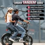 K2 Electric Bike for Adults,750W Power Motor Ebike,48V13Ah Removable Battery, All Terrain 20" Fat Tire Electric Bike 28MPH & 46.6Miles with Extended Cushion,UL Certified,Cruise Control,Urban E-Bike - Image 6