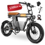 V50 Electric Bike for Adults,2000W Brushless Motor Up to 35MPH 70 Miles,20 in Fat Tire Ebike,48V 20 AH Removable Battery,7 Speed Gear Hydraulic Full Suspension Electric Motorcycle Bike