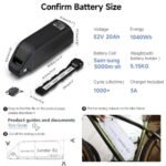 BAFANG 1000W Mid Drive Kit 52V BBSHD 68MM Ebike Conversion Motor Kit, Electric Bike M615 Optional 500C DM03 P860C C18-9 B02N T1 Display with 52V 20Ah Yingwu Battery - Image 4