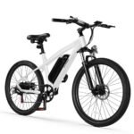 Race Electric Bike for Adults Ebike,Peak 750W Brushless Motor,Removable Battery,Commuting Electric Mountain Bike,Up to 22MPH 7-Speed Electric Bicycle with Fork Suspension