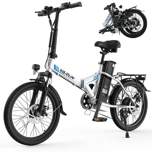 Version 1.0.0 VARUN Electric Bike - Peak 750W Folding Ebike for Adults Up to 40 Miles 20MPH, 48V Removable Lithium-Battery, Stylish 20" Foldable Electric Bicycle Commuter for Women & Men - Image 1