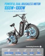 2000W Dual Motor Ebike, eAhora JulietⅢ (2024 New) 52V 60Ah Long Range Electric Bike Up to 33Mph Fat Tire Electric Bike Full Suspension Electric Bike for Adults - Image 3