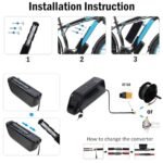 Ebike Battery 36V, 20Ah /15Ah/ 10Ah, Lithium Battery for 200-2000W Motor, Electric Bicycle Lithium-Ion Battery, Led Indicator Light, Safe Lock, with Charger 5 Pin (36V-20AH) - Image 6