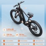 UDON BEEMONE Electric Bike for Adults, 1000w Brushless Motor Ebike, 26" x 4.0 Fat Tire, Electric Bikes with 48V/20Ah Removable Battery, 30-80Miles, 28MPH Peak 7 Speed - Image 5