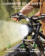 isinwheel M10 Plus Electric Bike for Adults 1500W 28mph Dual Crown Fork Mountain Ebike 48V 13Ah Removable Battery 75 Miles Range, 7 Speed Shift, 26 x 4.0 Fat Tire Adults Electric Bicycles - Image 4