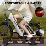 Core Electric Bike for Adults - 468Wh Removable Battery, 26 inch Step Thru Electric Bicycle, Peak 750W Brushless Motor Cityrun Ebike, with 7 Speed, Up to 50 Miles, E-Bikes - Image 5