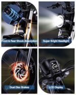 Electric Bike for Adults, 1500W 30MPH,48V 20/23AH,Max 75Miles Electric Motorcycle 20" Fat Tire Dirt Bike, Shamano 7-Speed E-Bike Dual Shock Absorber UL Certified - Image 5