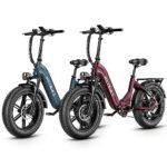 Heybike Ranger S Electric Bike for Adults, Foldable 1400W Peak Motor Ebike, 20" x 4.0 Fat Tire Step-Thru Electric Bicycle, 48V 14.4AH Removable Battery Commuter E Bike, 7-Speed Hydraulic Fork