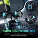 H20Pro Electric Bike for Adult,2000W Motor Foldable Electric Bicycle,20"/26" Fat Tire Ebike,52V 25AH Removable Battery,Max Speed 35MPH,7-Speed Gears,Dual Shock Absorbers Mountain Ebikes - Image 4