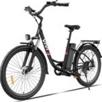 Vivi Electric Bike for Adults 750W Peak Ebike with Removable Battery, 26'' Electric Commuter Bike 21.7MPH & 50 Miles Adult Electric Bicycles with Cruise Control, LCD Display, UL 2849 Certified