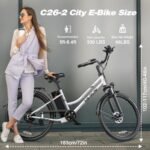VARUN Electric Bike for Adults - 500W Electric Bicycle Up to 40 Miles, Removable Battery, 7-Speed, and Shock Absorber, Stylish 26" Ebike Suitable for Commuting - Image 6