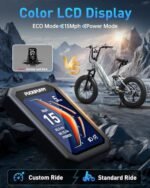 Corgi Electric Bike for Adults 960W, 48V 20Ah Battery Ebike, New Longitudinal Suspension Ebike, 20'' Fat Tire Full Suspension Mountain Ebike, 28MPH & 80Miles Range, LCD Display, 7 Speed - Image 5