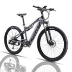 PPASELEC GS9 27.5" Full Suspension Ebike, 28MPH 60Miles Range 750W Peak Bangfa Motor Fast Electric Mountain Bike, SMN 8-Speed with Hydraulic Disc Brake Pedal Assist Electric Bike for Adults