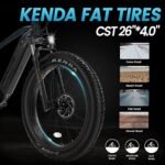 VELOWAVE Electric Bike for Adults 750W BAFANG Motor 28MPH Mountain Ebike 48V 15Ah Removable LG Cells Battery 26'' Fat Tire E Bike Shimano 7-Speed - Image 4