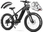 T7 Electric Bike for Adults Fat Tire Ebike 750W BAFANG Motor 20AH Removable Sam-Sung Battery 26 Inch Mountain 28MPH Electric Bicycle Full Suspension Shimano 8 Speed